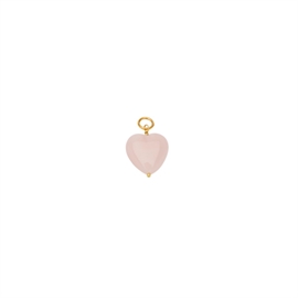 Pico French Grande Heart Vedhæng - Misty Rose